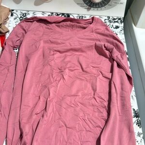 Pink Lululemon long sleeve